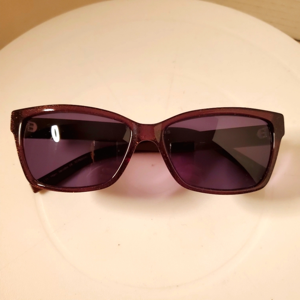 Marc Jacobs Burgundy Red Rectangular Frame Women's Sunglasses